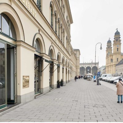 20 ODEO_Büro-Lay1-Außenansicht Blick zur Feldherrenhalle